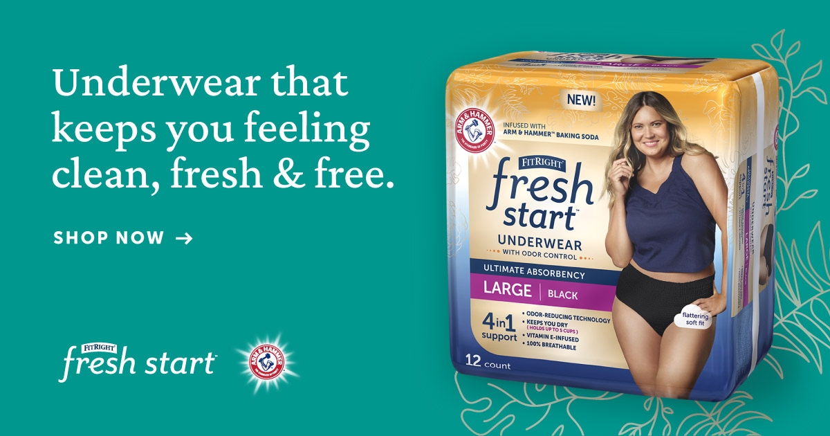  FitRight Fresh Start Incontinence and Postpartum Underwear for  Women, Large, Black (48 Count) Ultimate Absorbency, Disposable Underwear  with The Odor-Control Power of ARM & HAMMER : Everything Else